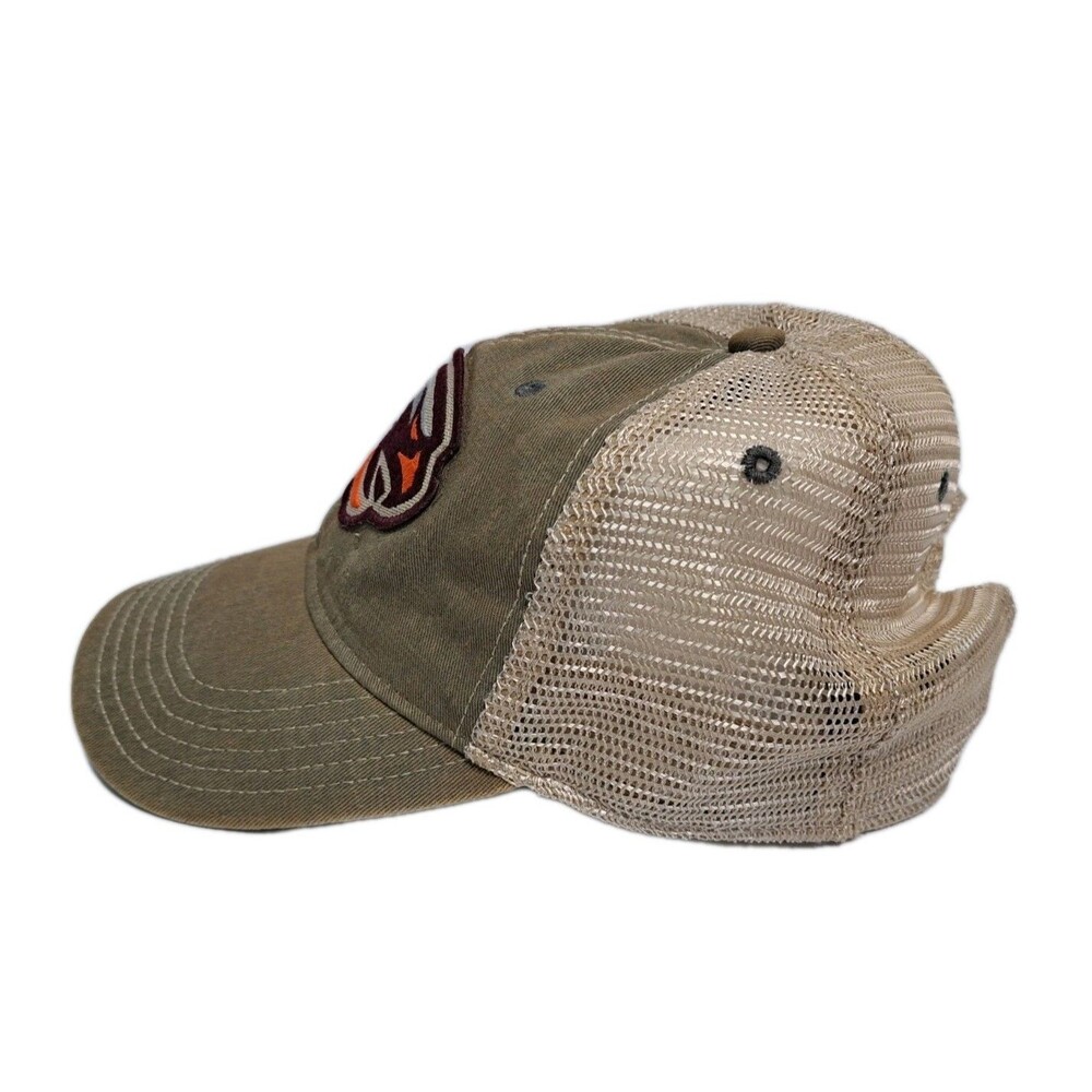 Susquehanna University River Hawks Distressed Trucker Mesh Back Snapback Hat Cap - Picture 2 of 5